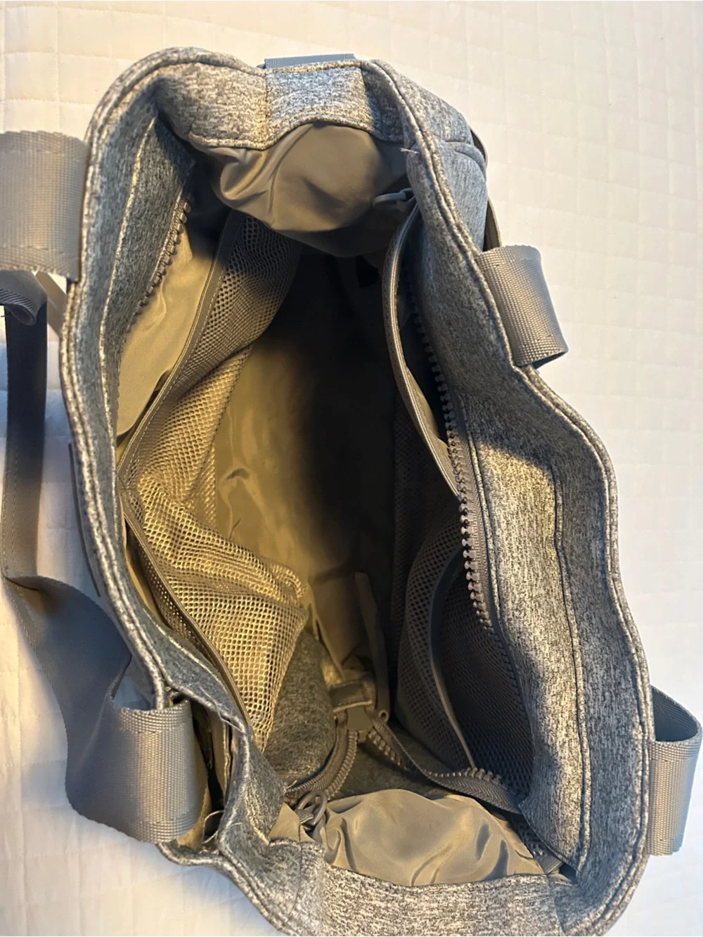 Dagne Dover Heather Gray Diaper Bag